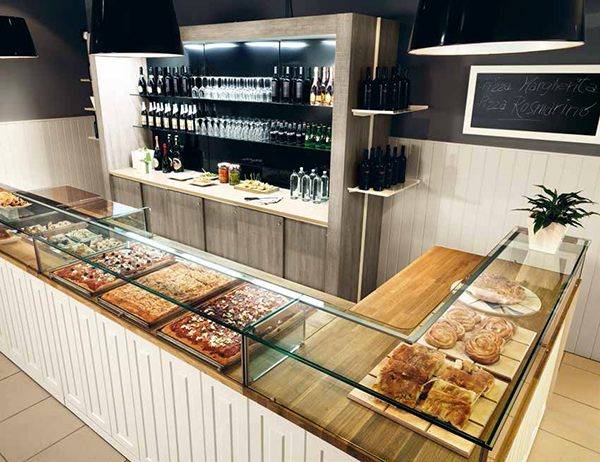 Arredamento per negozi di panetteria, pizzeria e pasticceria a roma ... Arredamento pizzeria moderno